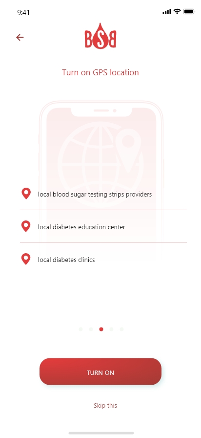 Blood Sugar Buddy mobile app screenshot